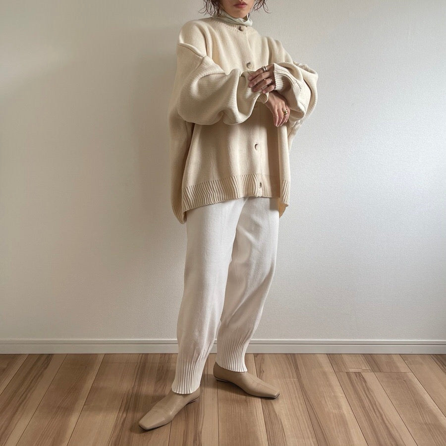 relax knit pants / ivory