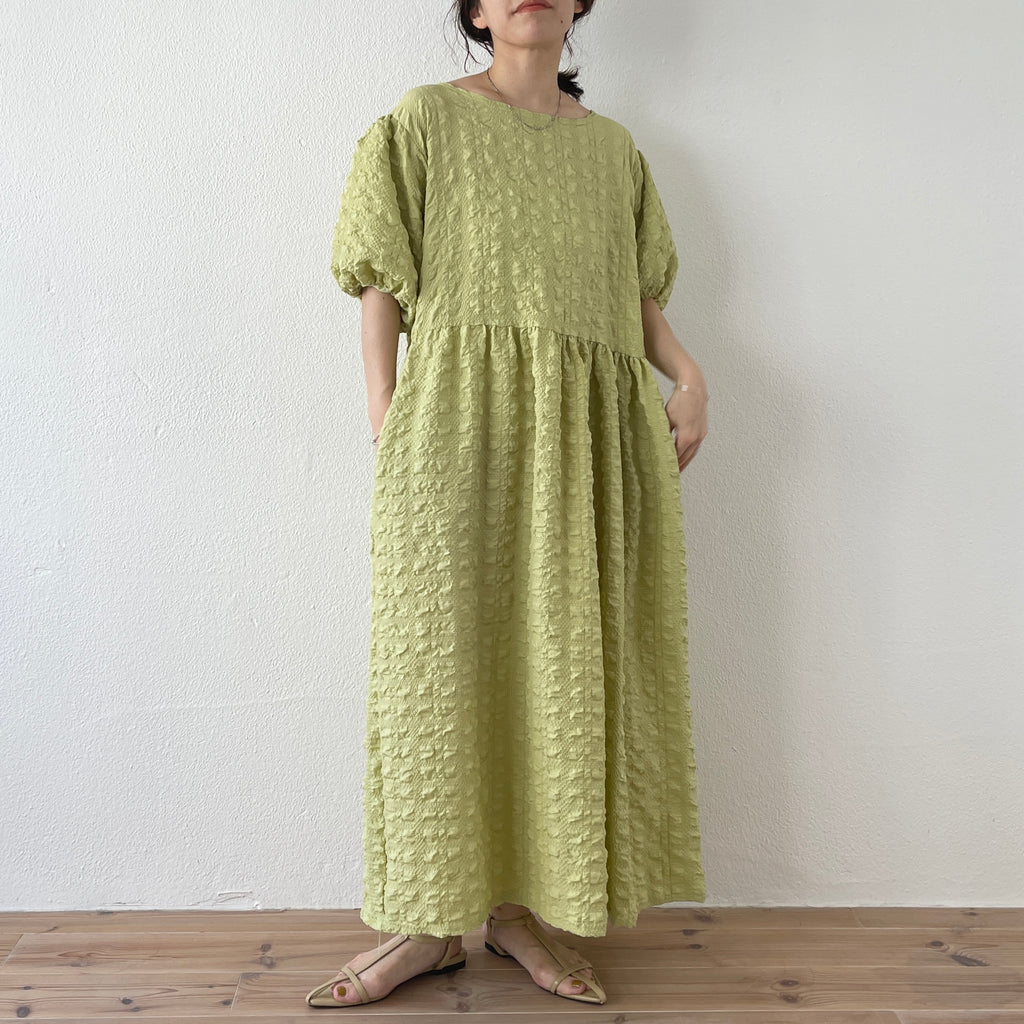 non non iron puff one piece / mint （ノンノンアイロンパフ