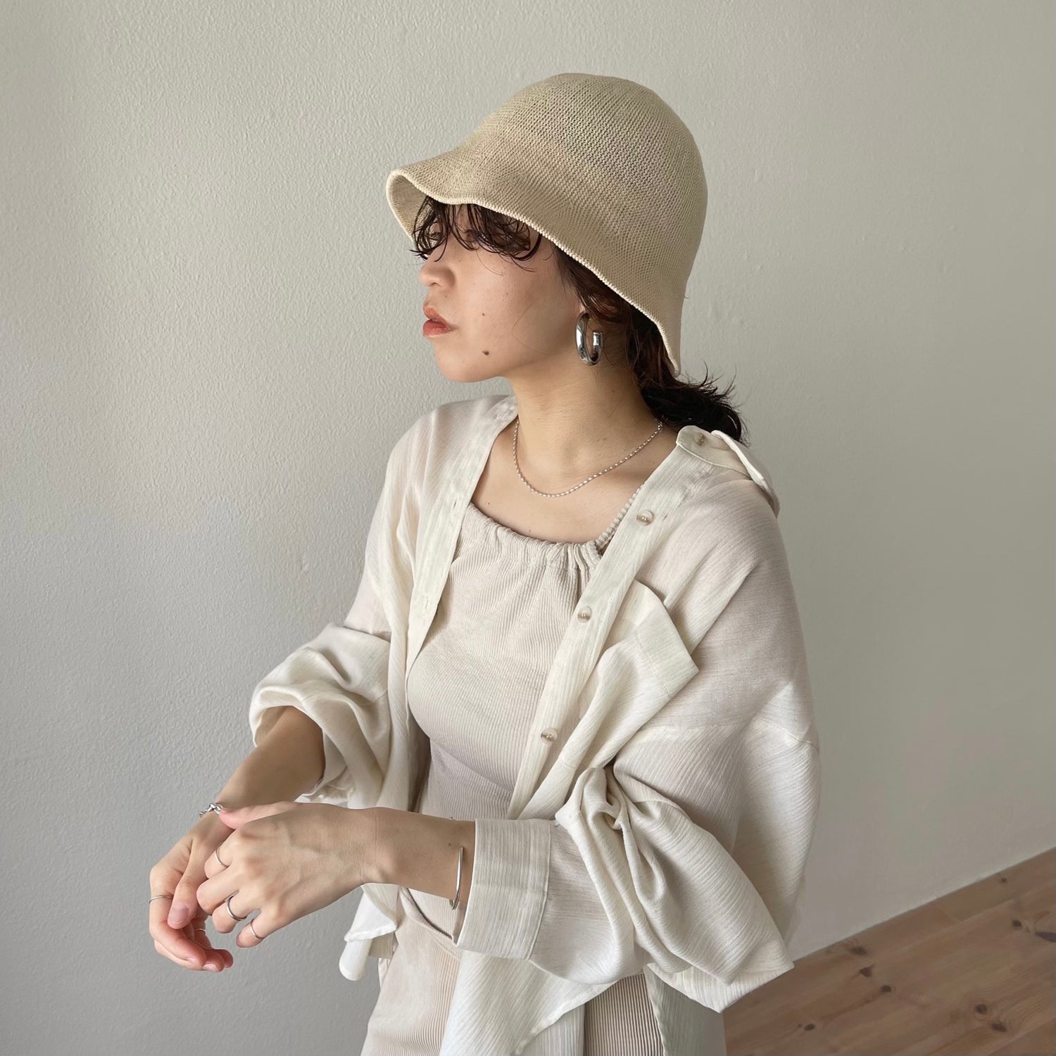 daily daily summer hat / ivory