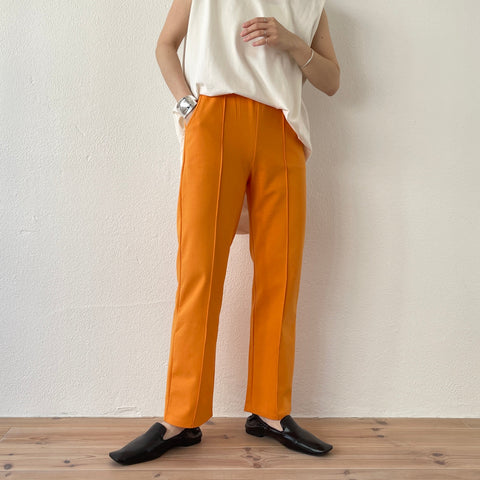【SAMPLE】center line relax sweat pants / orange