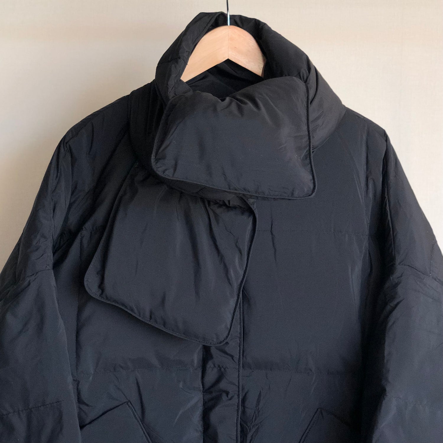 perfect silhouette down coat muffler set / black （パーフェクト 