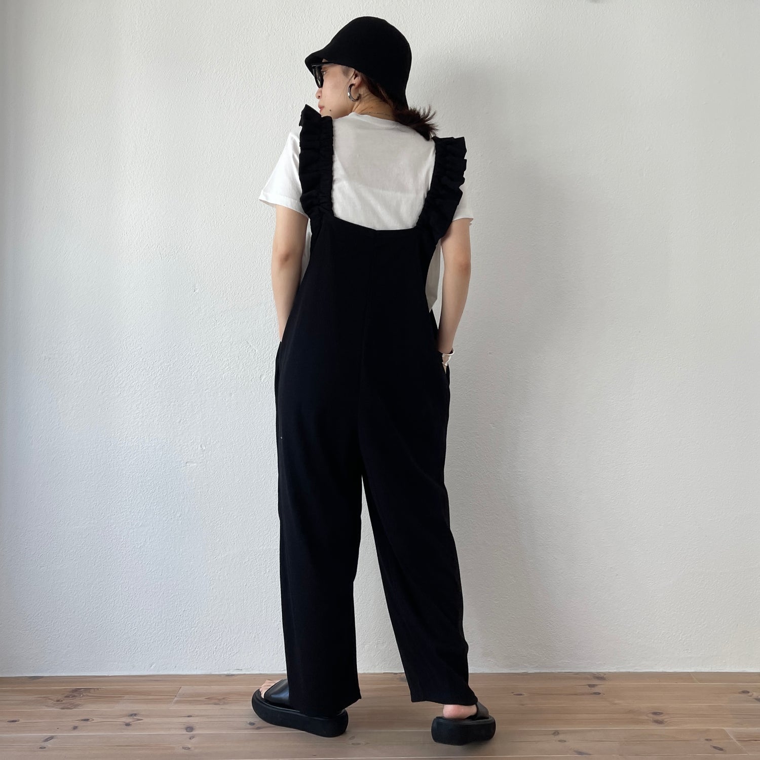 Standard Double Cloth Salopette【BLACK】 - サロペット/オーバーオール
