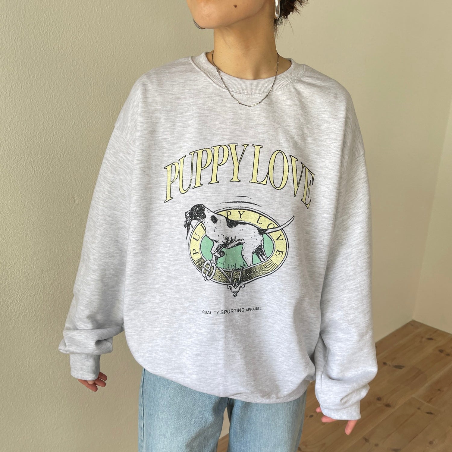 vintage like over size wanwan sweat #2 （ヴィンテージライク