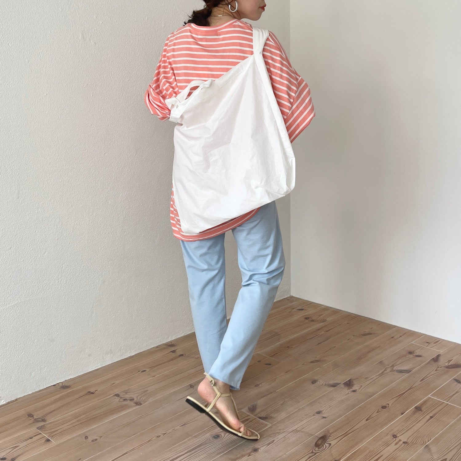 【SAMPLE】2way wide shoulder tote bag（blackのみ）