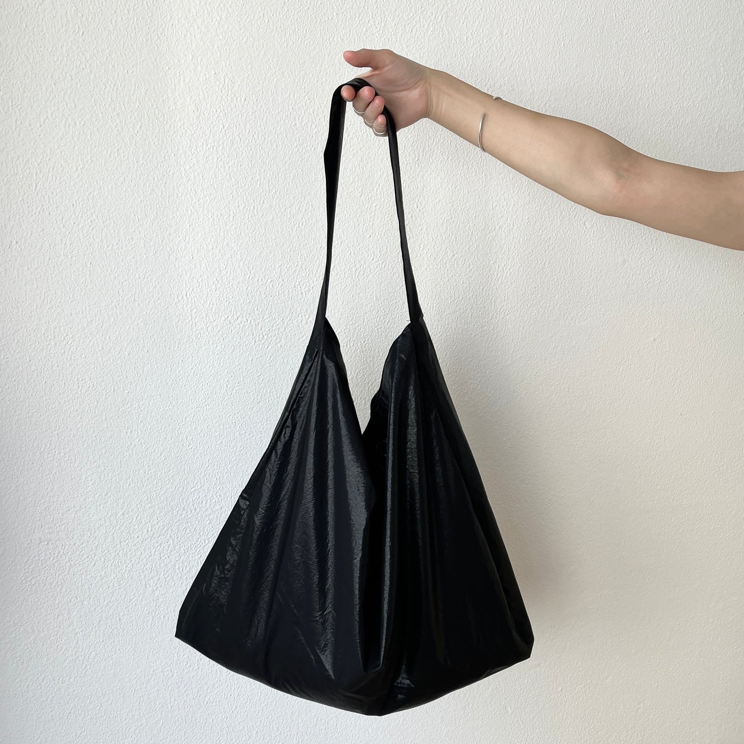 【SAMPLE】2way wide shoulder tote bag（blackのみ）