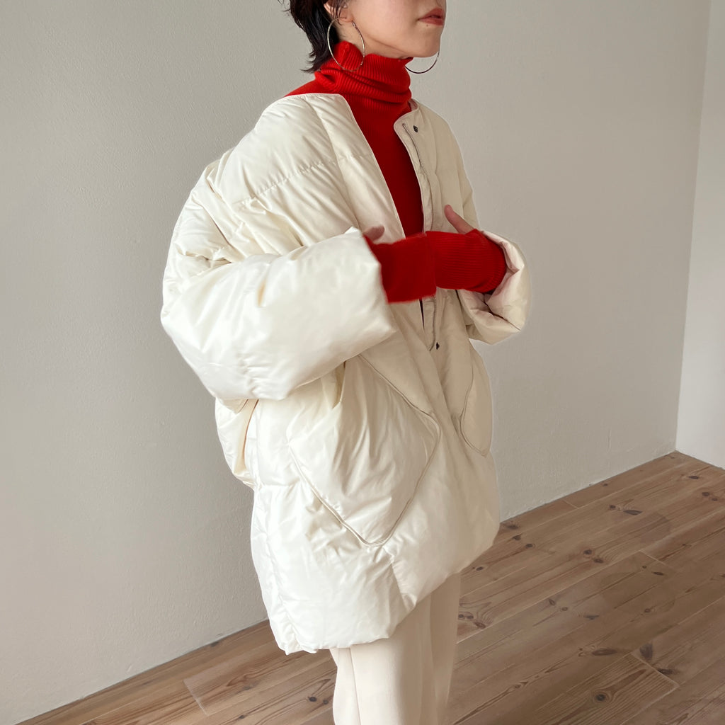 perfect silhouette down coat muffler set / ivory （パーフェクト